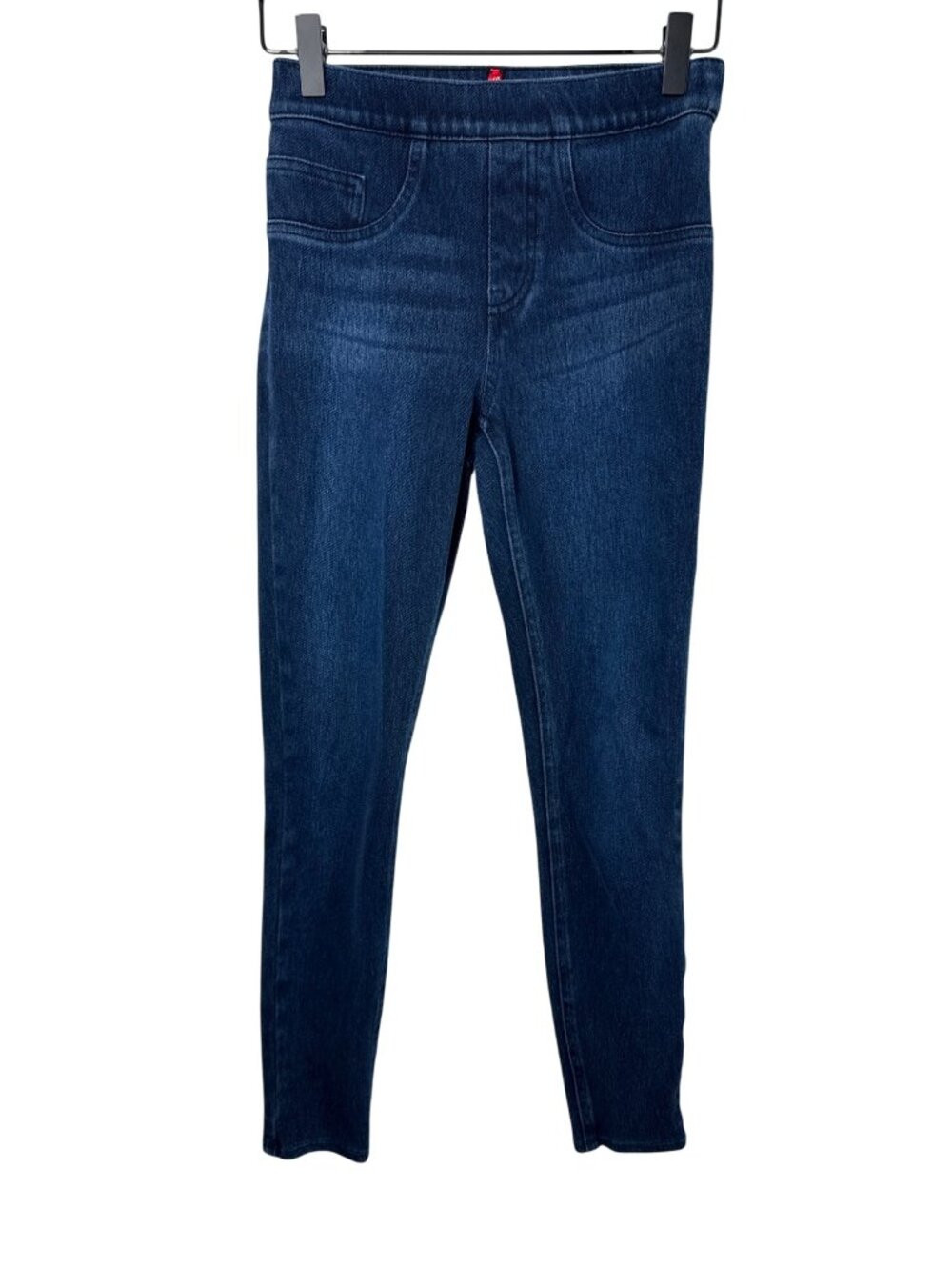 Spanx Womens XS Skinny Jeans Dark Wash Pull On Stretch Denim Leggings
